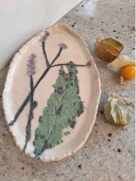 Miska s motívom levandule 